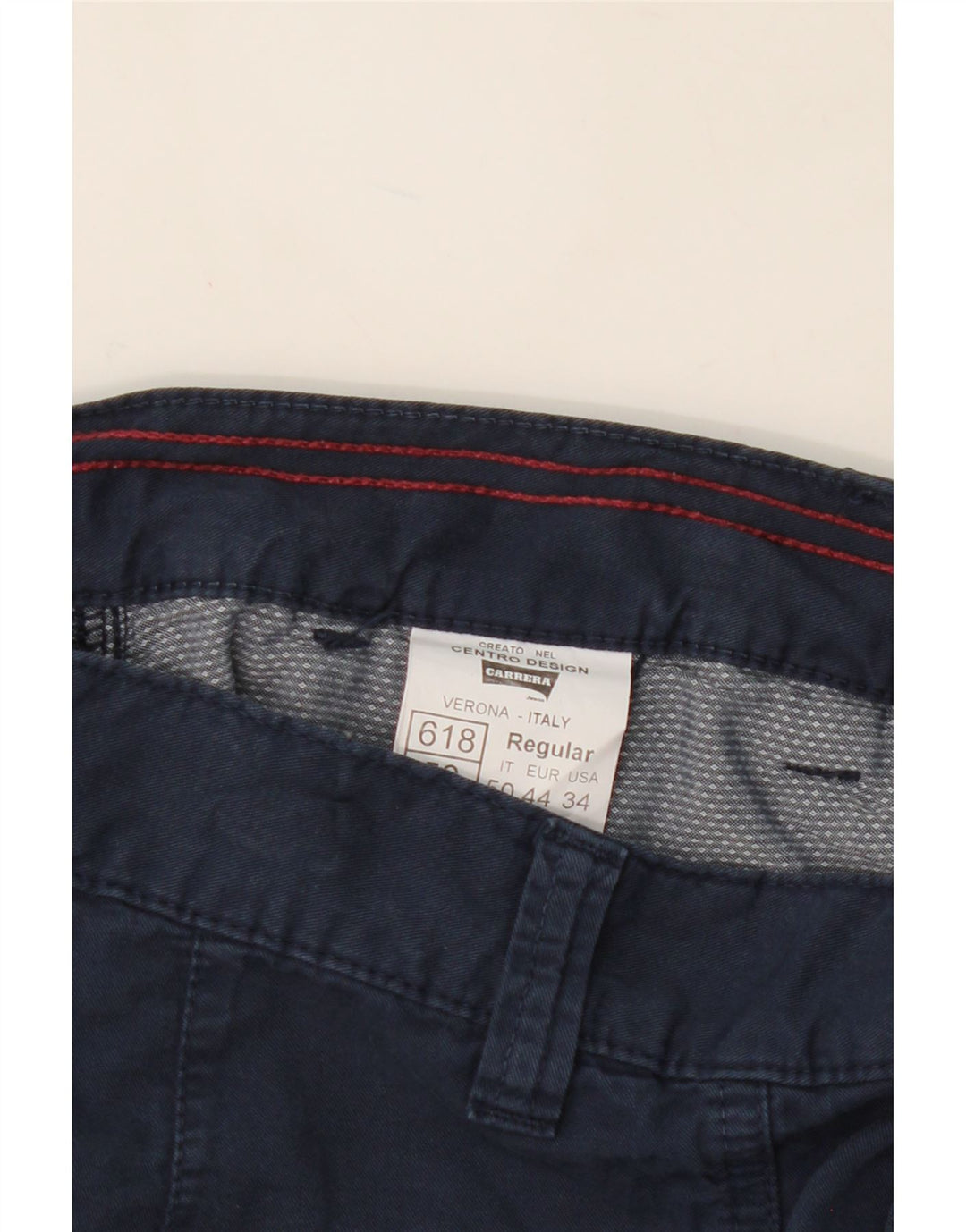 CARRERA Mens Regular Cargo Shorts W34 Large Navy Blue Cotton Vintage Carrera and Second-Hand Carrera from Messina Hembry 
