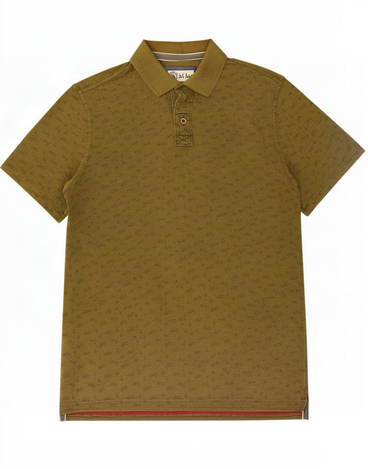 Polo con estampado abstracto de hombre de Fat Face Algodón caqui medio