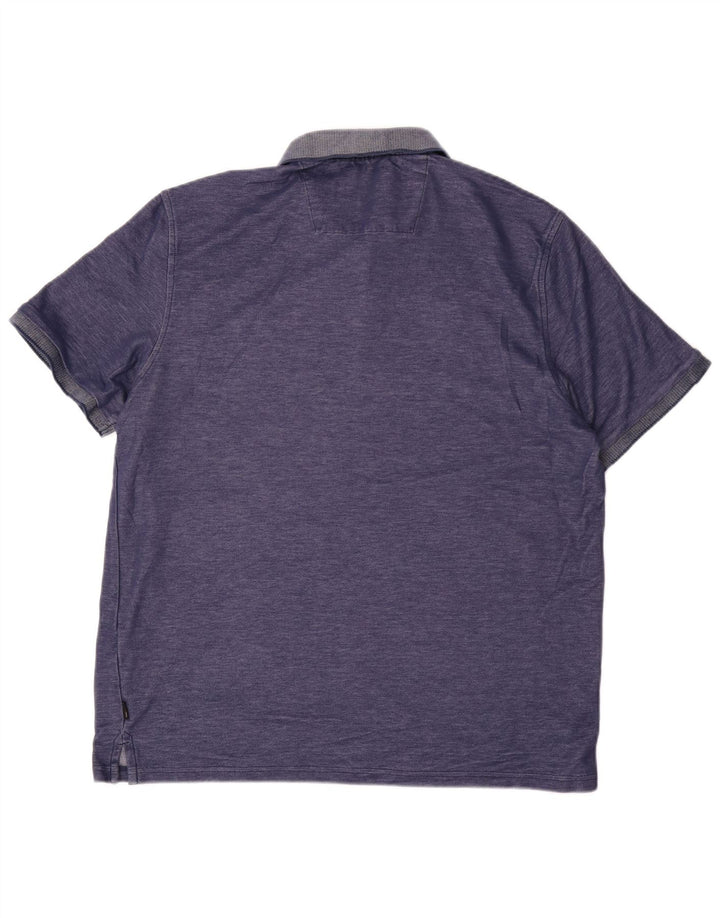 CALVIN KLEIN Polo para hombre grande azul algodón