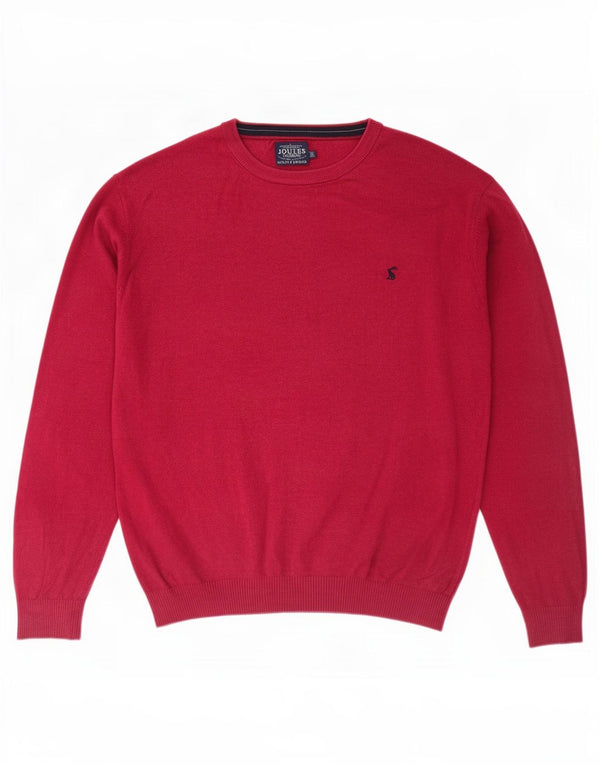 Joules Jersey de cuello redondo para hombre XL Algodón rojo
