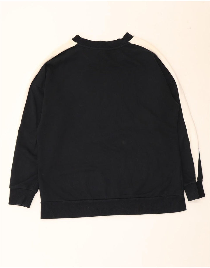 Puma Sudadera Jumper De Algodón Con Bloques De Color Negro Mediano