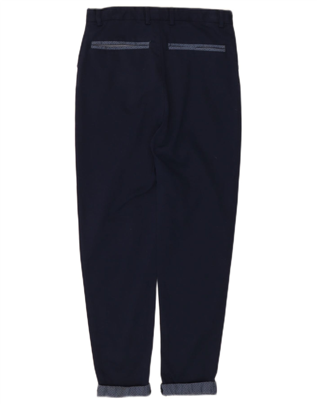 TED BAKER Pantalón chino cónico para niña 11-12 años W26 L24 Azul marino