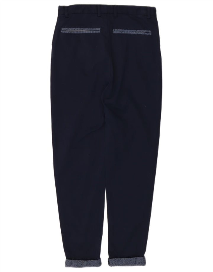 TED BAKER Pantalón chino cónico para niña 11-12 años W26 L24 Azul marino