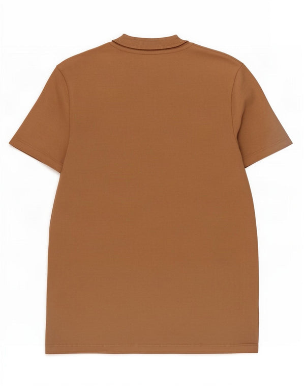 Zara Mujer Camiseta Top UK 10 Small Beige Algodón