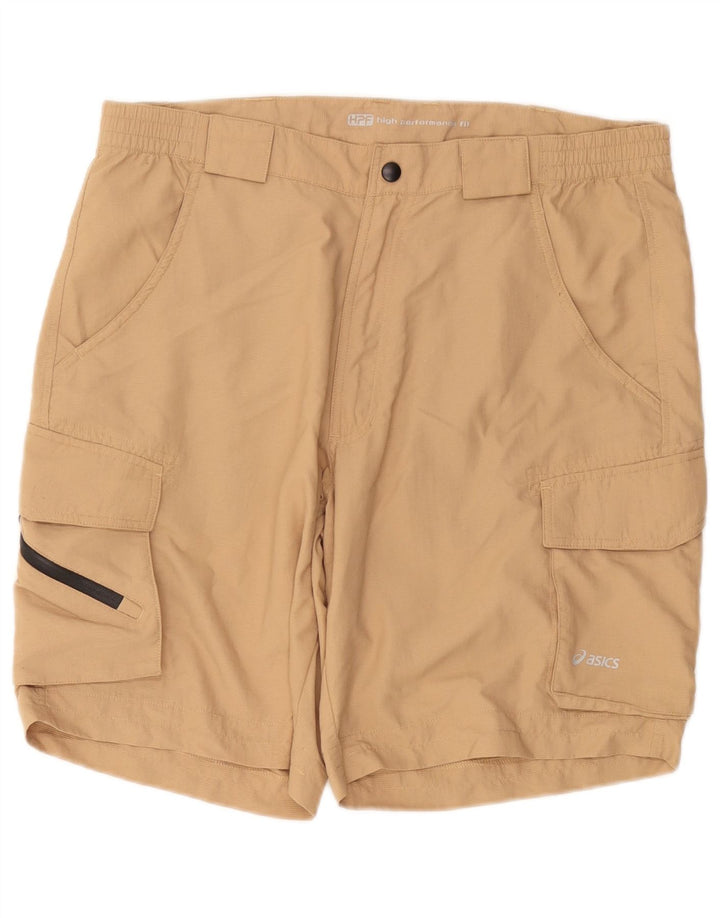 ASICS Pantalones cortos cargo para hombre grande W34 Beige