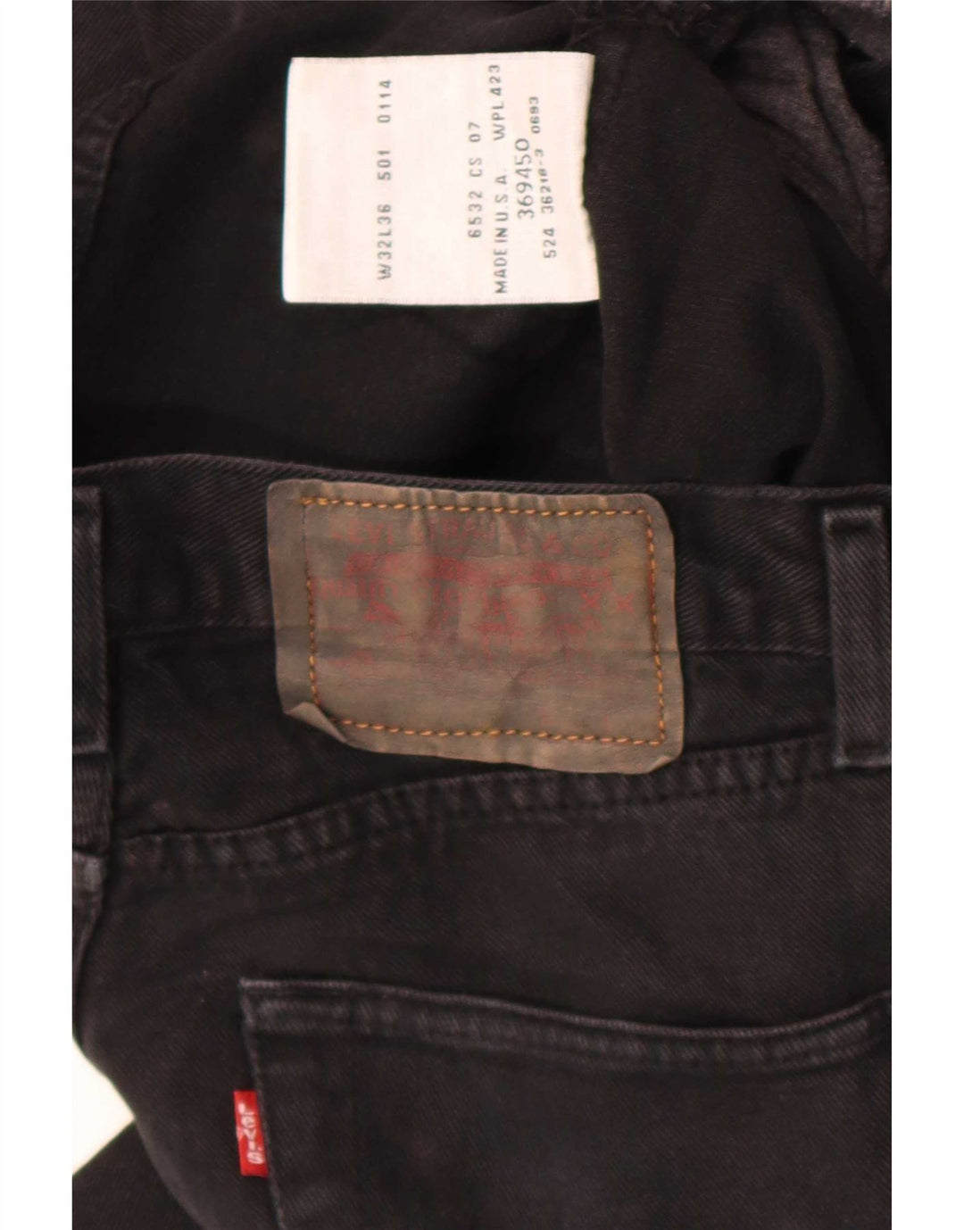 Levi's Vaqueros Rectos Mujer W32 L27 Negro
