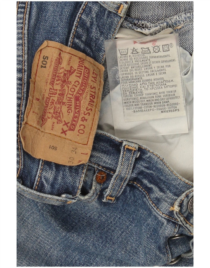 Vaqueros Levi's Mujer 501 Rectos W30 L30 Algodón Azul