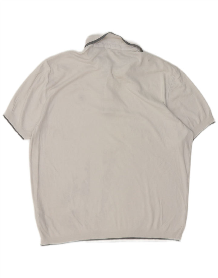 Polo Ted Baker para hombre talla 5 XL algodón blanco