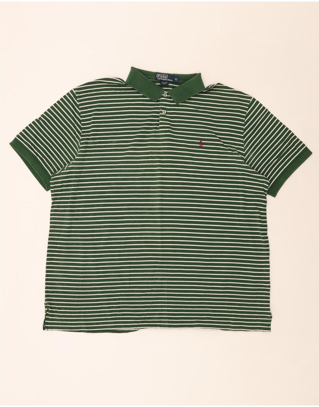 POLO RALPH LAUREN Polo Hombre XL Algodón Rayas Verde