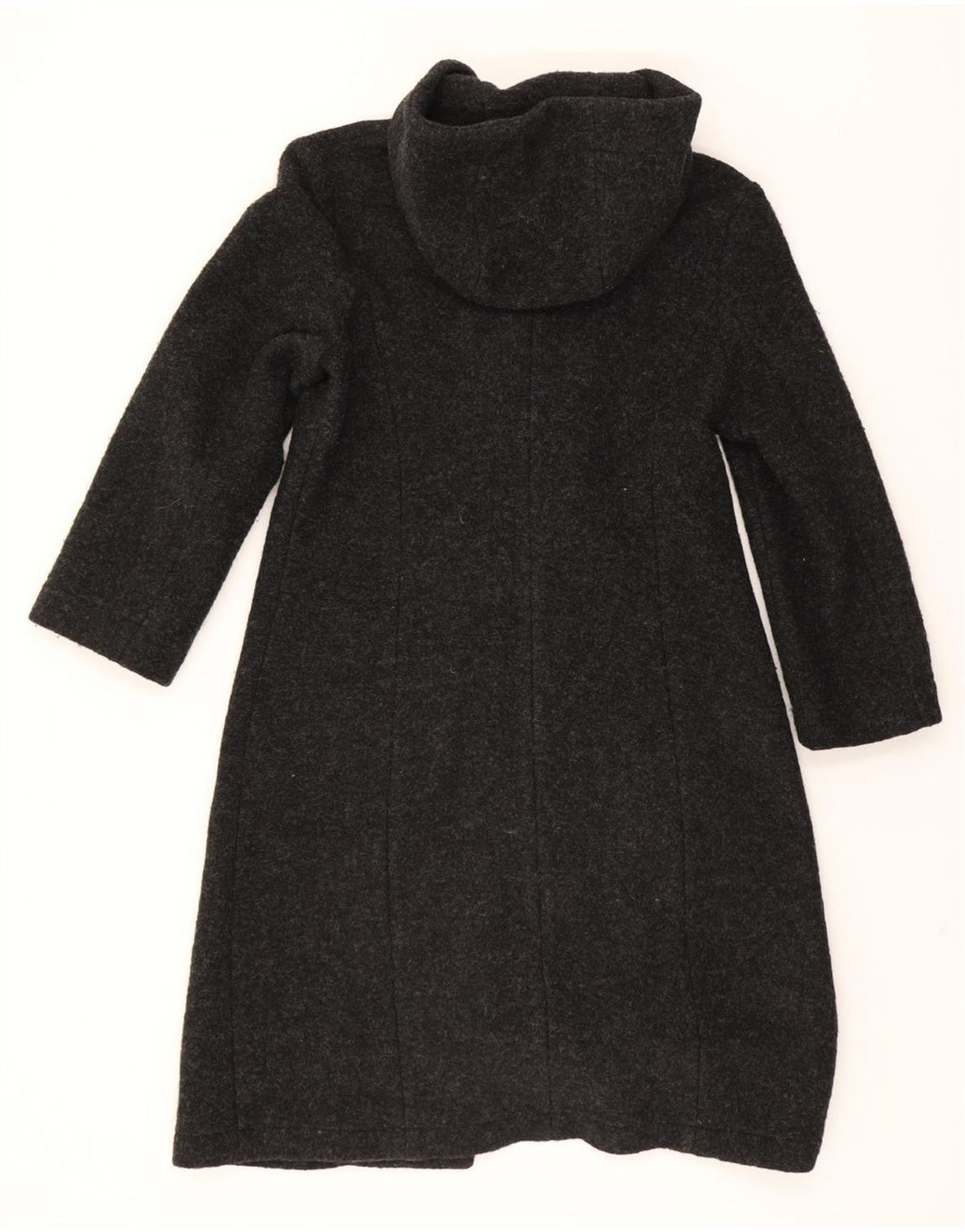 ONYX Womens Hooded Overcoat UK 10 Small Grey Wool Vintage Onyx and Second-Hand Onyx from Messina Hembry 