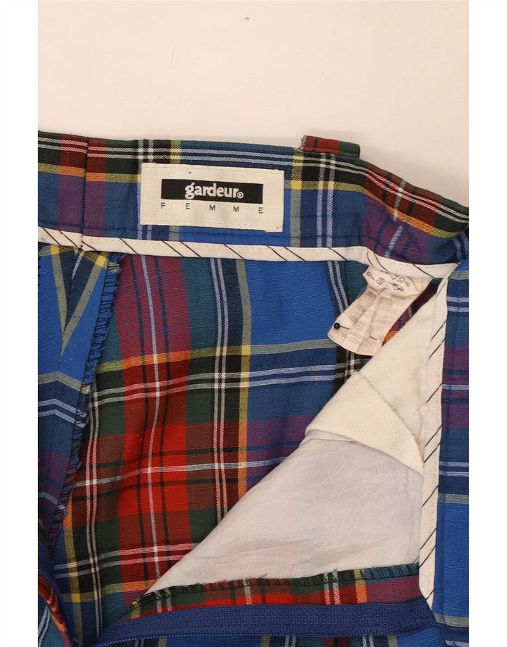 GARDEUR Pantalón de traje para mujer UK 12 Medium W28 L29 Cuadros multicolores