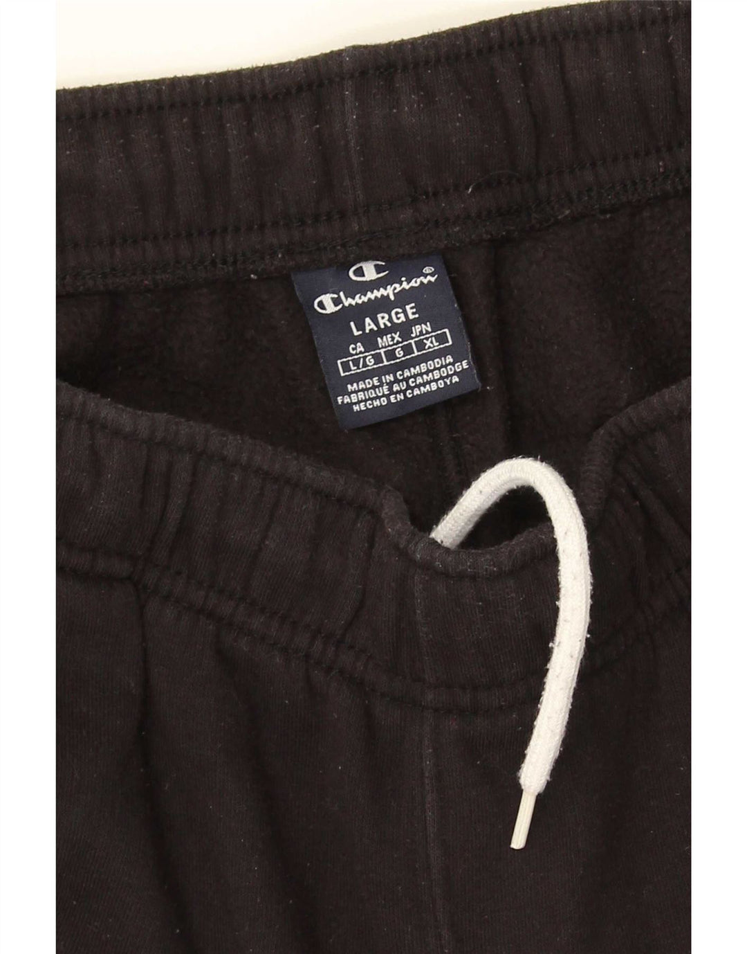 Champion Pantalones De Chándal Para Hombre Joggers Large Black
