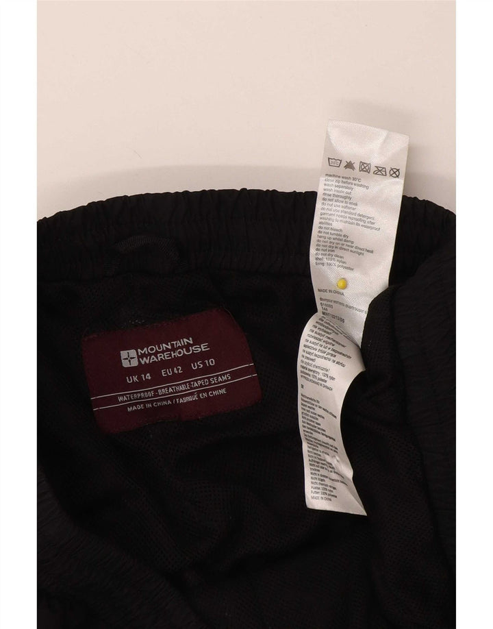 Pantalones impermeables para mujer Mountain Warehouse UK 44 Large Nylon negro