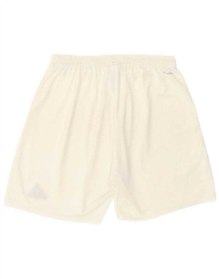 Adidas Mens Climalite Sport Shorts Medio Blanco Poliéster