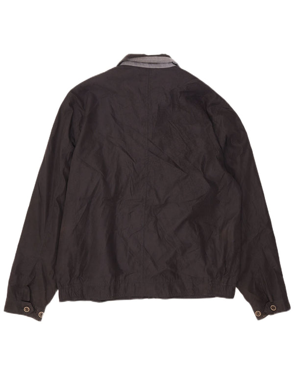 Marks & Spencer Chaqueta Bomber para Hombre UK 40 Grande Poliéster Azul Marino