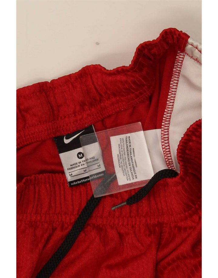 Nike - Pantalones cortos deportivos para hombre, color rojo medio, poliéster color block