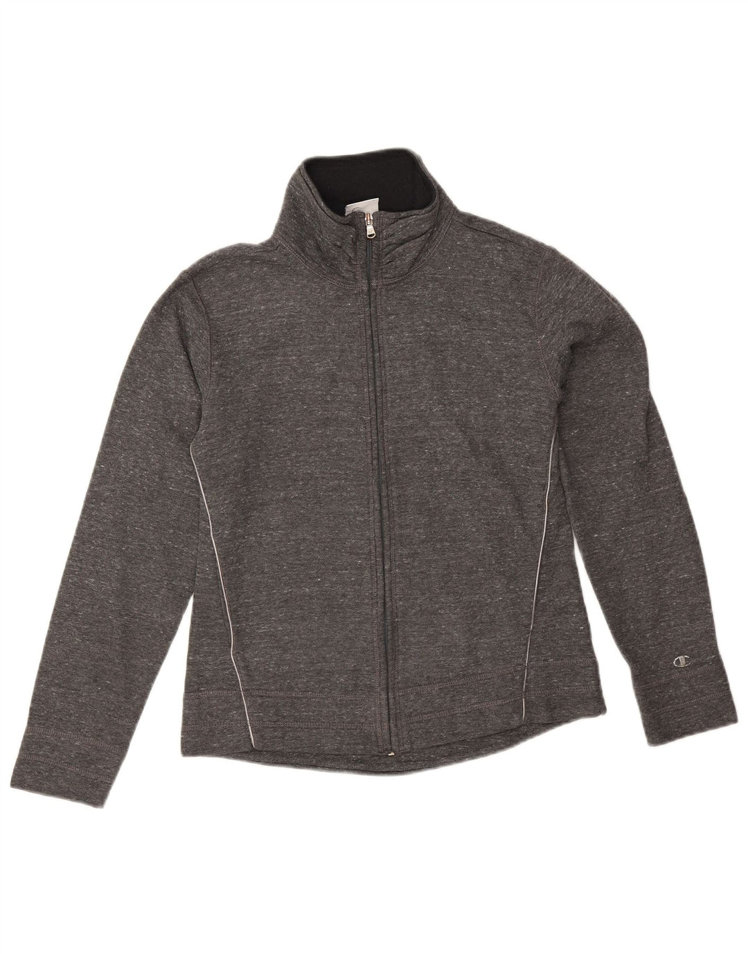 Champion Chaqueta de chándal para mujer UK 10 Small Grey Moteado Algodón