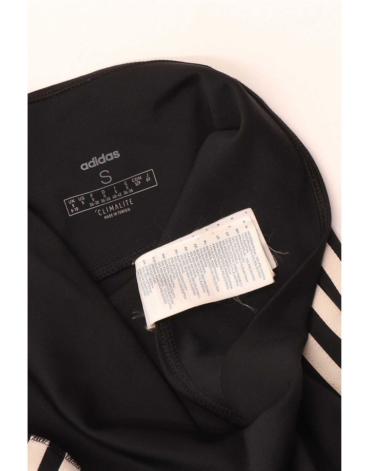 Adidas Leggings Climalite para mujer Reino Unido 8/10 Pequeño Negro Poliéster
