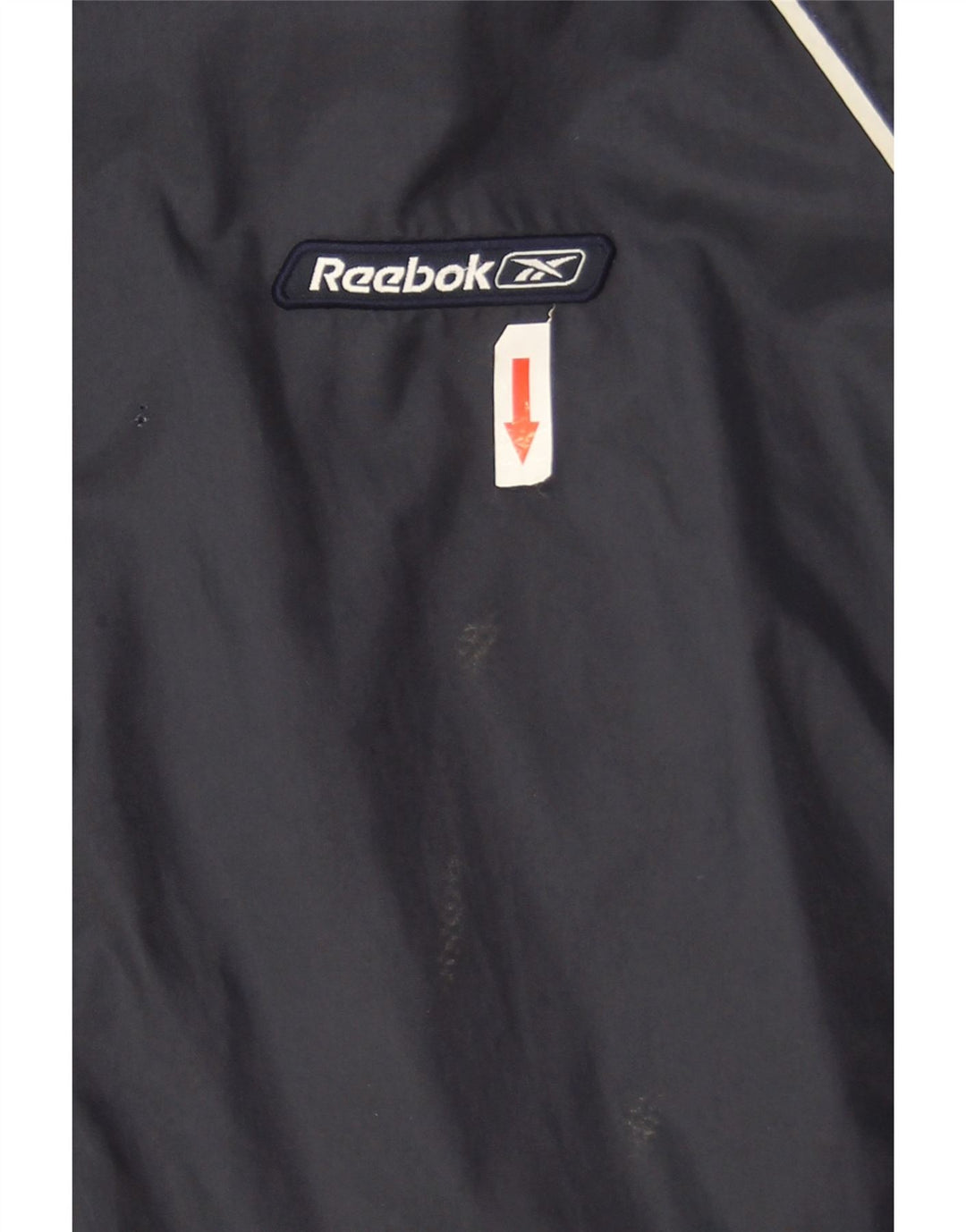Reebok Chaqueta impermeable para hombre UK 40 Large Azul marino Nylon