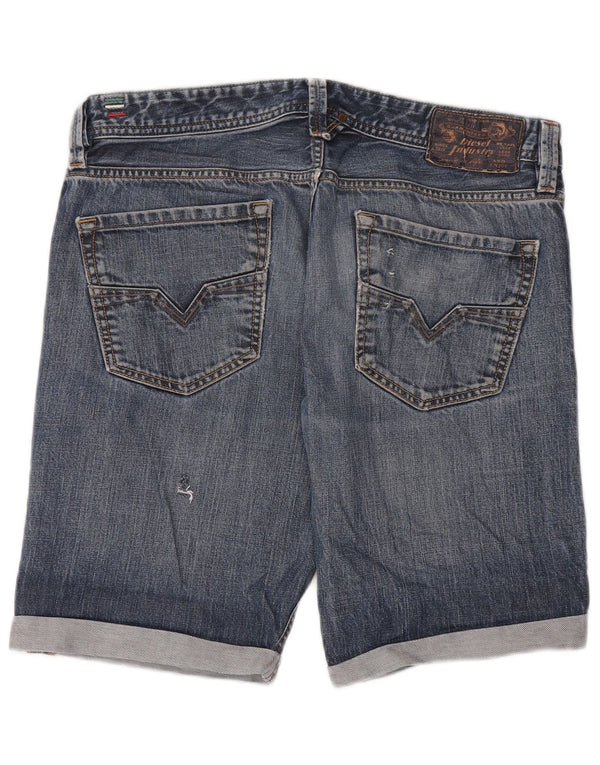 Diesel Pantalones cortos de mezclilla para hombre W34 Algodón azul grande
