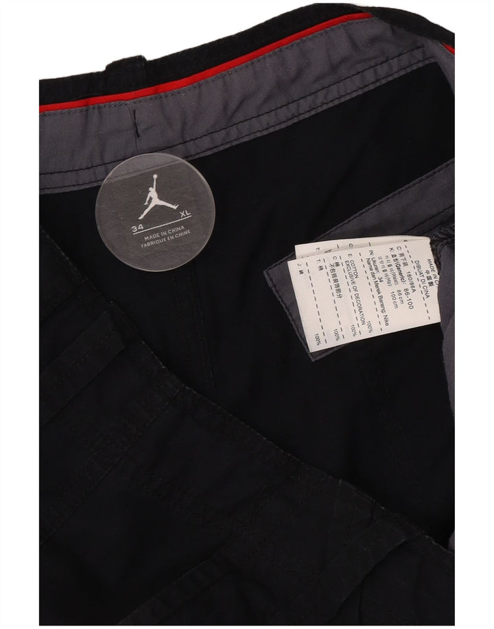 Bermudas Jordan para hombre XL W34 Algodón negro