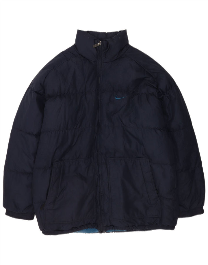 Nike Chaqueta acolchada para hombre UK 42/44 Large Azul marino Poliéster