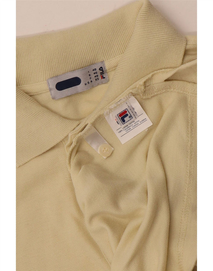 Fila Polo Hombre IT 46 Pequeño Algodón Beige