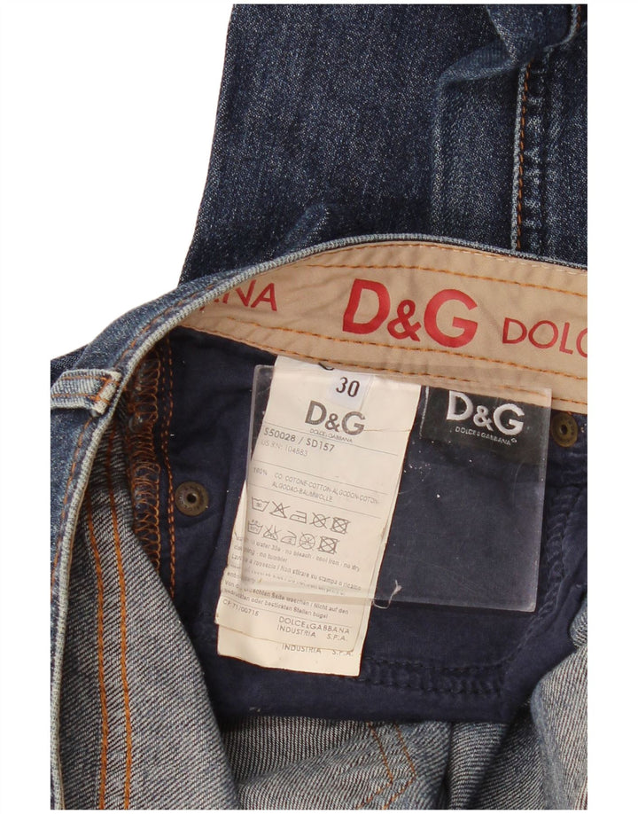 DOLCE & GABBANA Vaqueros Bootcut de cintura baja y corte ajustado para mujer W34 L30 Azul