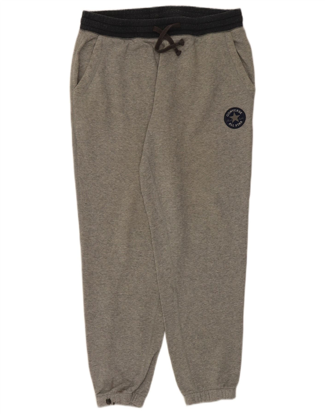 Converse Hombre Chándal Pantalones Joggers Grande Gris Algodón
