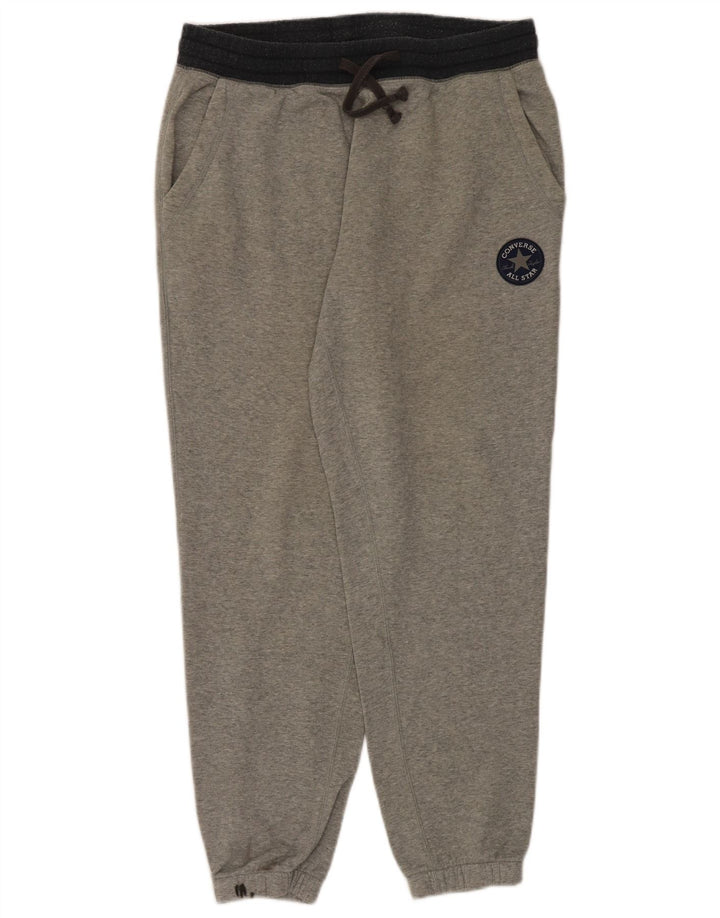 Converse Hombre Chándal Pantalones Joggers Grande Gris Algodón