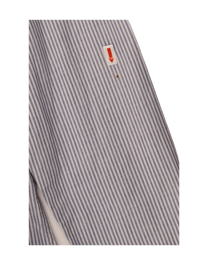 JACK & JONES Mens Shirt Medium Blue Pinstripe Cotton Classic Vintage Jack & Jones and Second-Hand Jack & Jones from Messina Hembry 