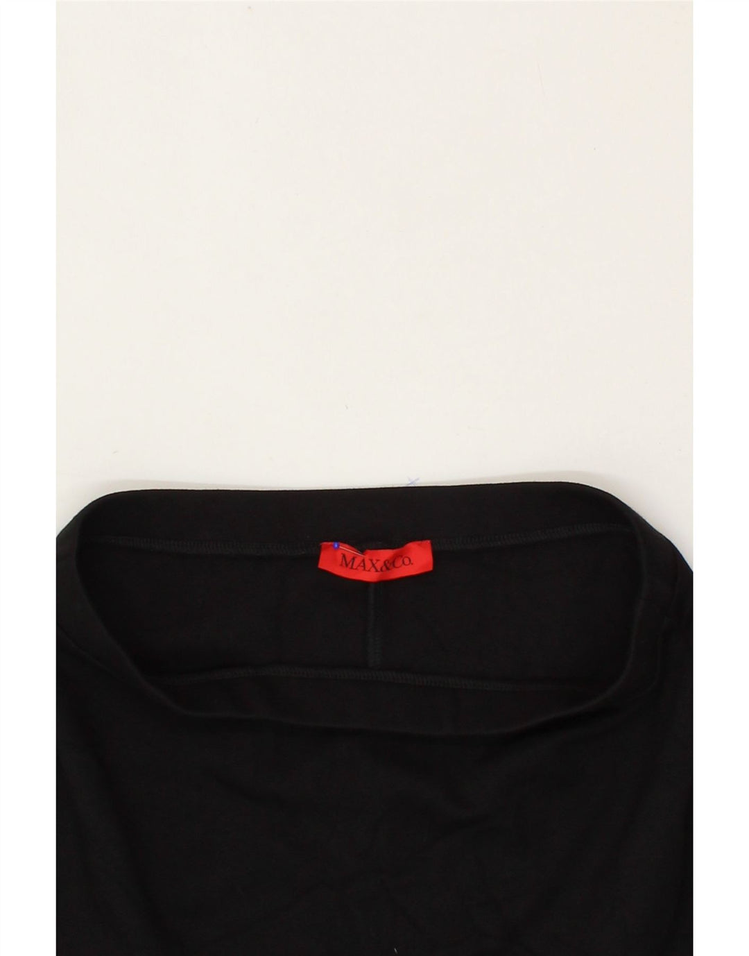 MAX & CO. Womens A-Line Skirt Small W27 Black Viscose Vintage Max & Co. and Second-Hand Max & Co. from Messina Hembry 