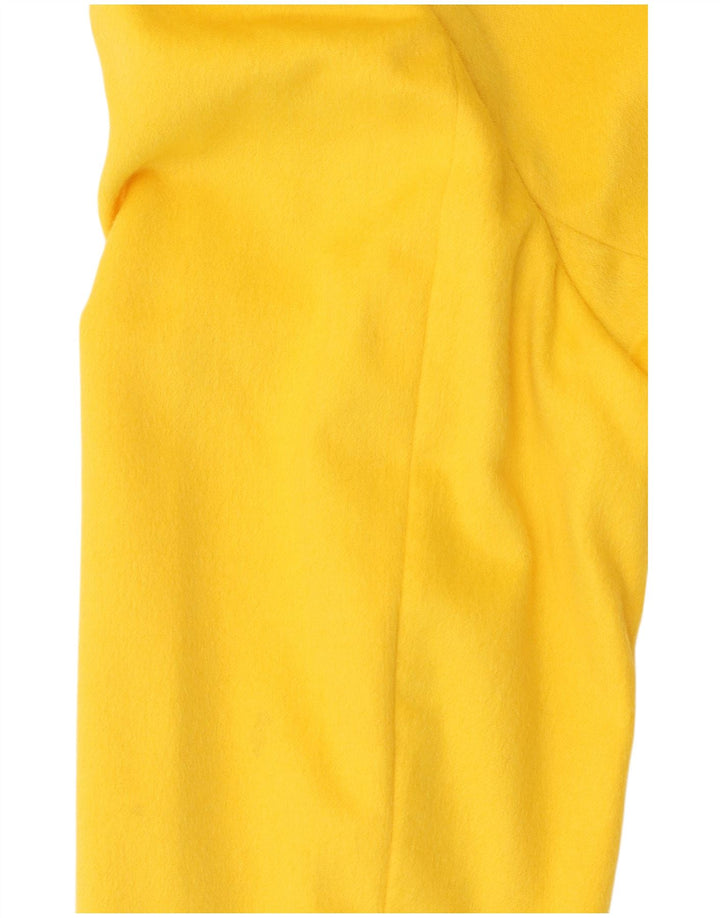 Escada Margaretha Ley Chaqueta tipo blazer con 2 botones para mujer EU 38 Amarillo mediano