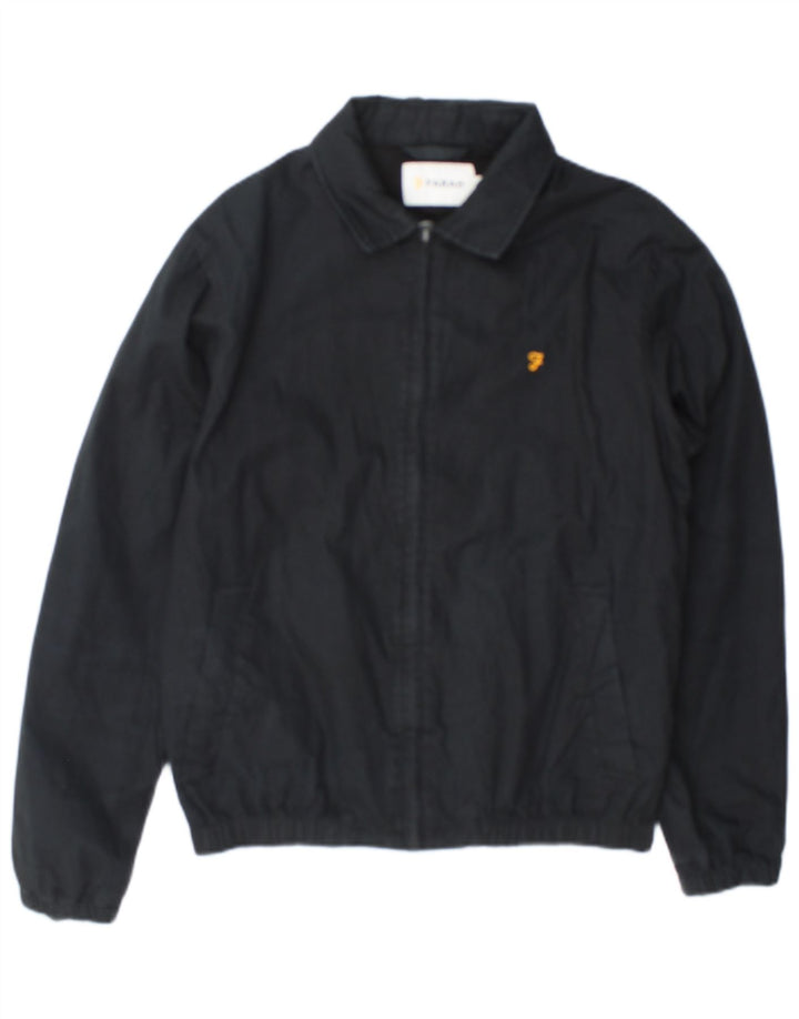 Farah Chaqueta Bomber para Hombre UK 36 Small Algodón Negro