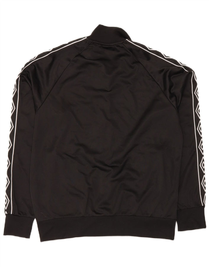 UMBRO Chaqueta superior de chándal con gráfico para hombre Poliéster negro mediano