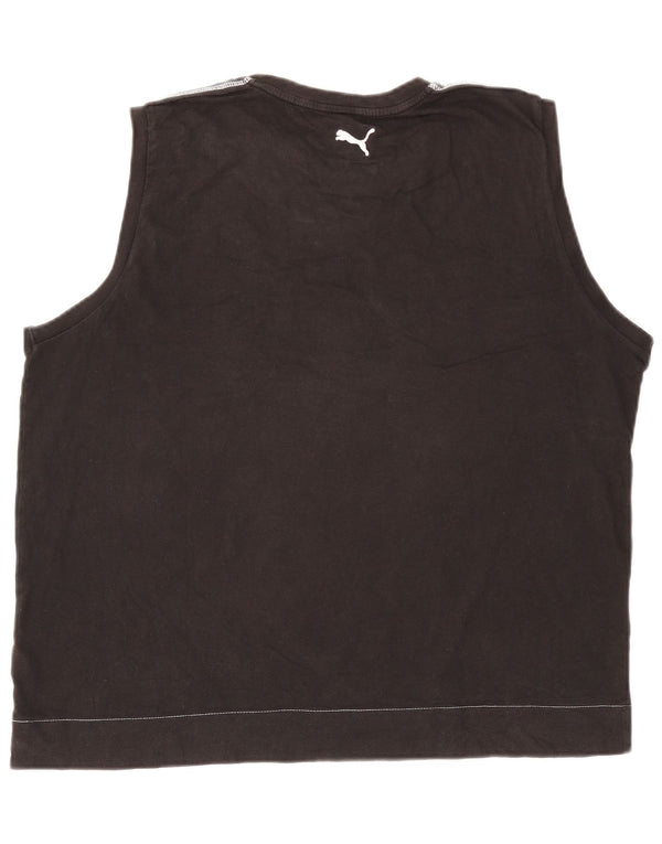 Puma Camiseta sin mangas para hombre 2XL Negro