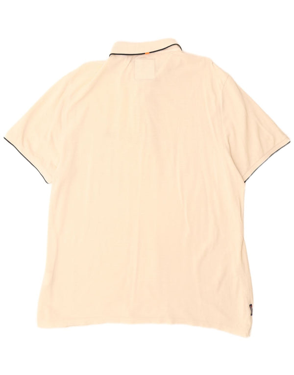 Superdry Polo Para Hombre 2XL De Algodón Blanco Roto
