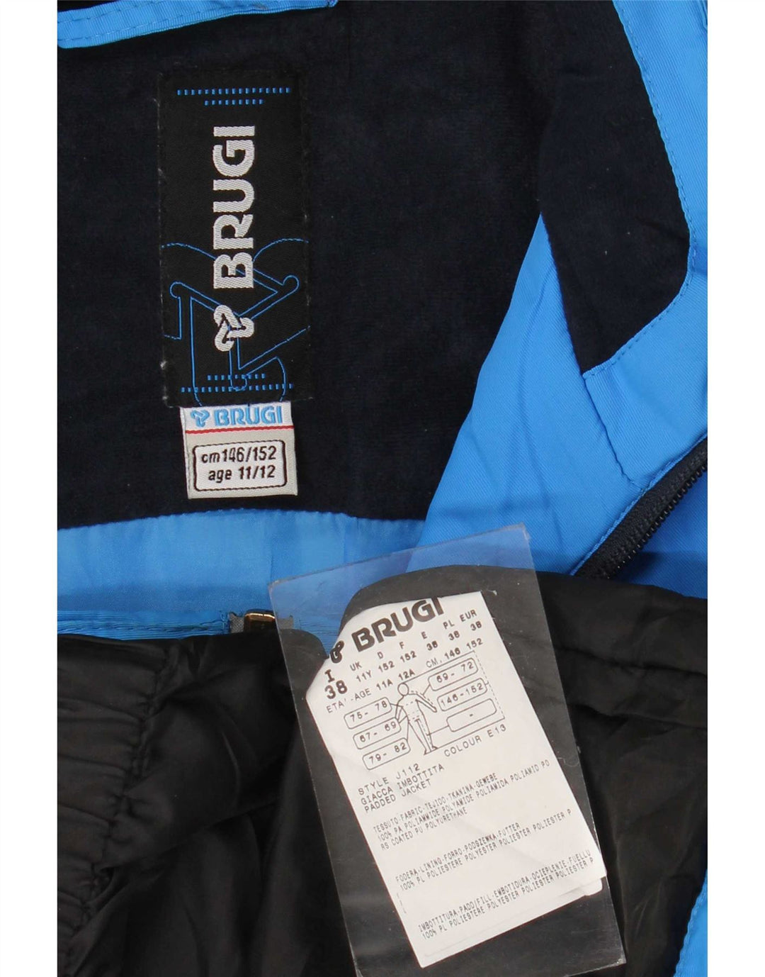 Brugi Chaqueta de esquí para niño 11-12 años Azul Colorblock Poliamida