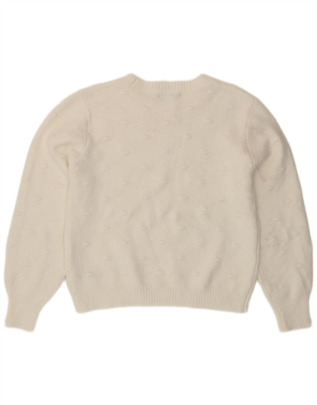Marks & Spencer - Jersey de cuello redondo para mujer, talla 40, talla mediana, color blanco