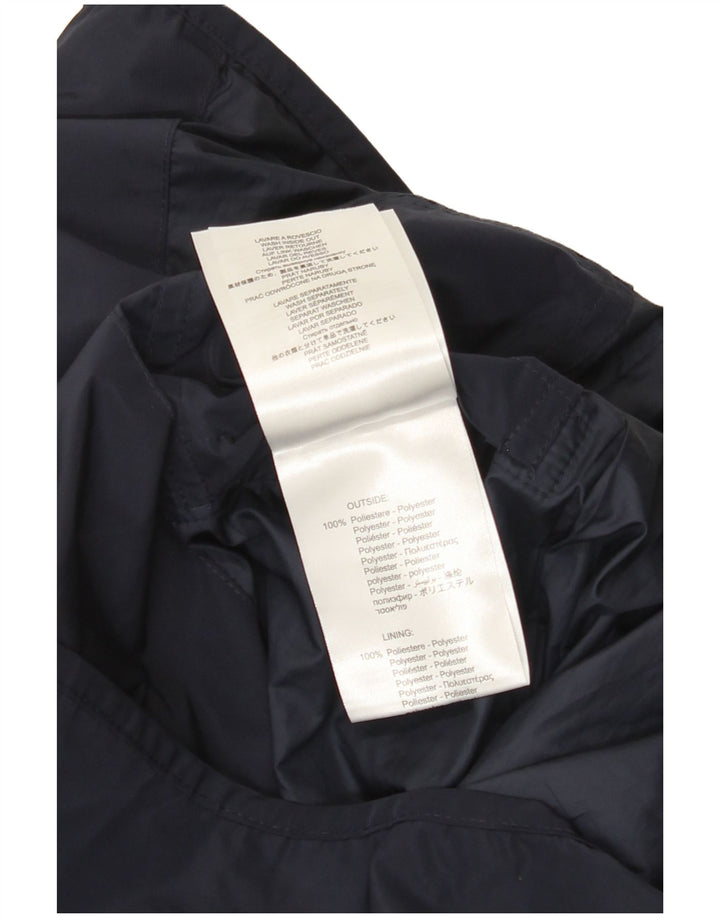 Replay Chaqueta impermeable gráfica para hombre UK 36 Small Poliéster azul marino