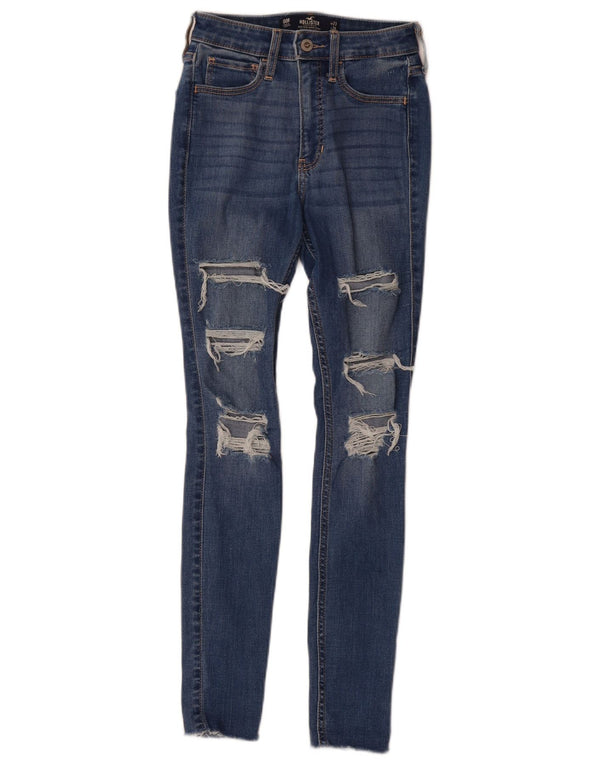 Vaqueros Hollister Super Skinny De Talle Alto Para Mujer US 00 2XS W23 L28 Azul