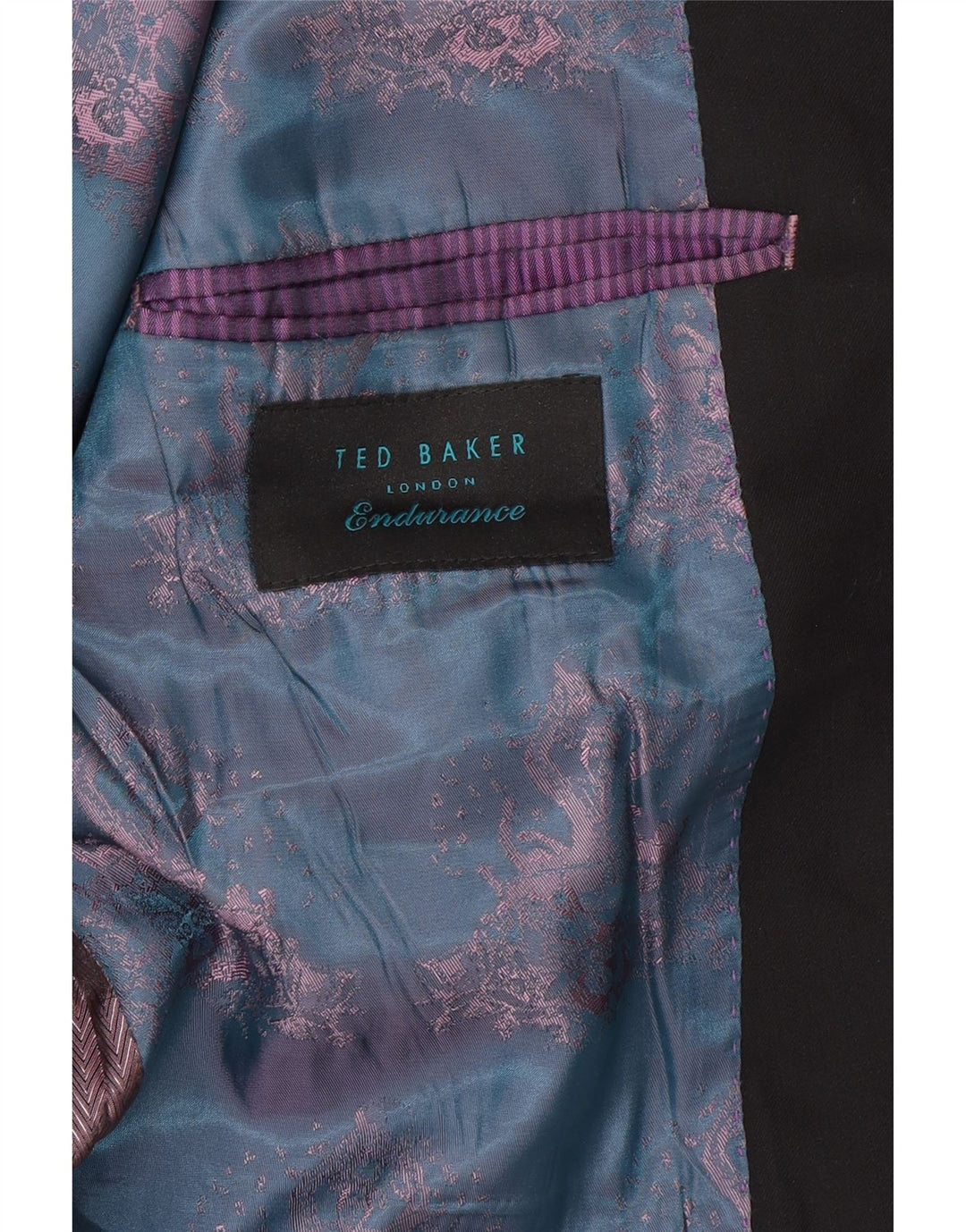 Ted Baker Chaqueta tipo blazer de 2 botones para hombre UK 38 Mediana lana negra