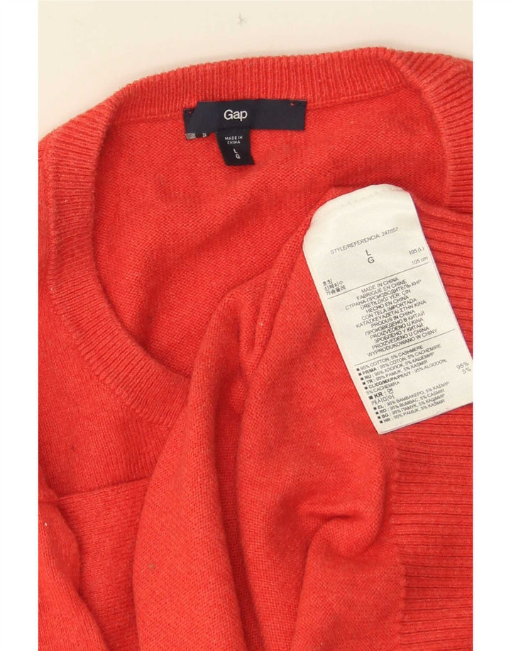 Gap - Jersey de cuello redondo para hombre, talla grande, algodón rojo