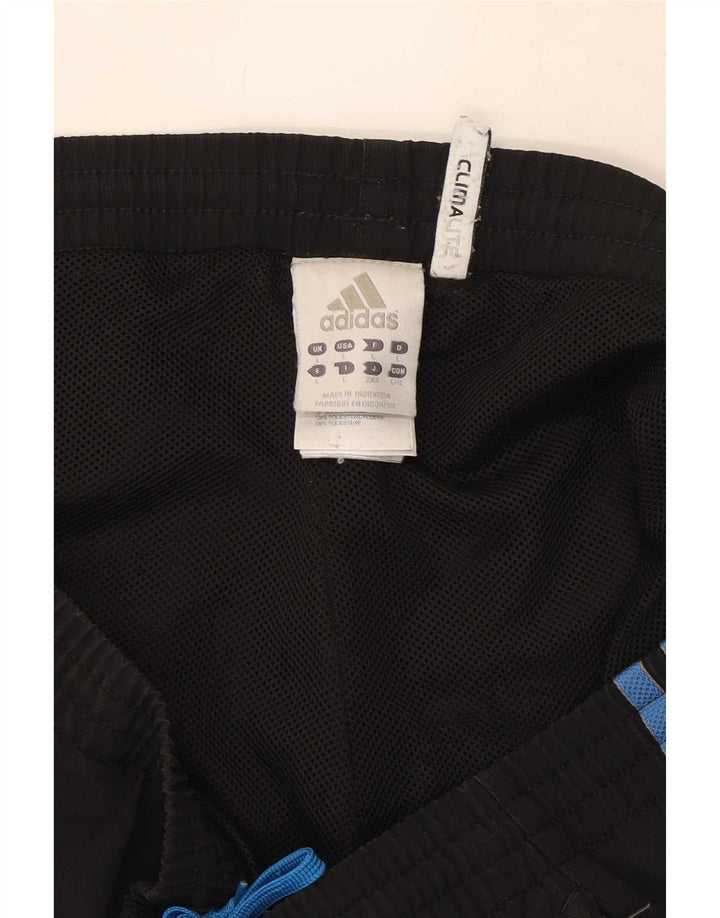 Adidas Hombre Climalite Chándal Pantalones Joggers Grande Negro Poliéster