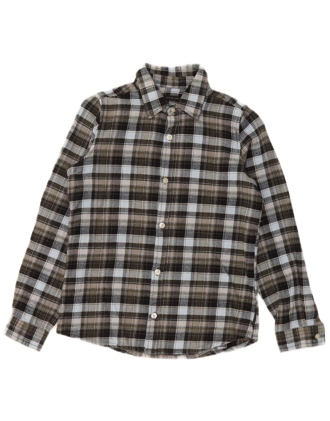 CALVIN KLEIN JEANS Camisa de franela para niño 9-10 años Cuadros multicolor