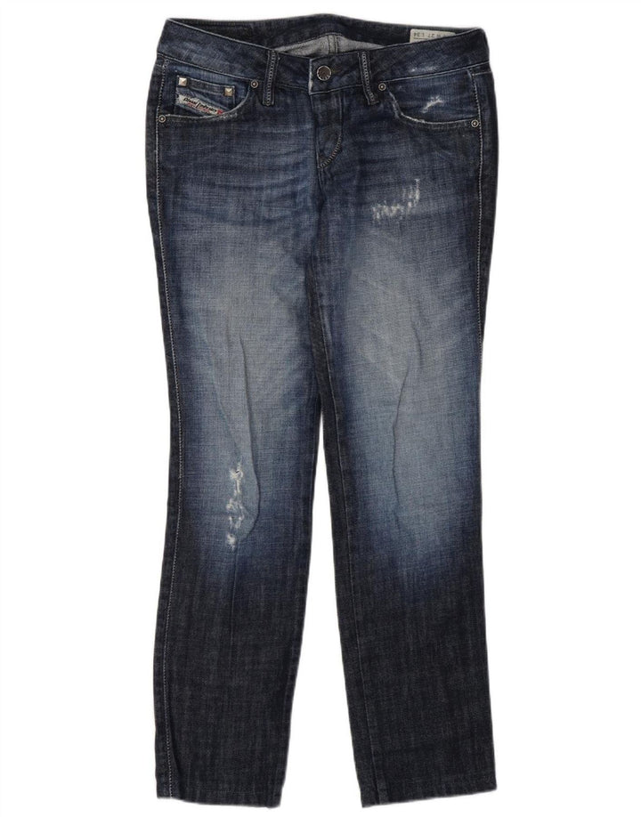 Diesel Mujer Cuddy Vaqueros Slim Desgastados W27 L30 Algodón Azul