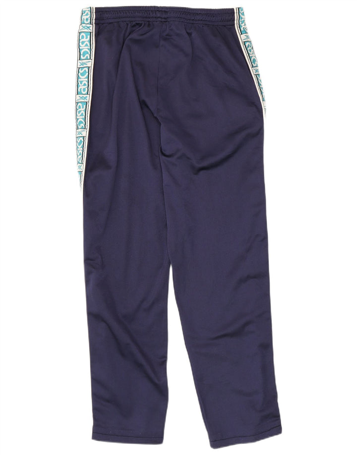 Asics Hombre Pantalones De Chándal Gráfico Medium Azul Marino Colorblock