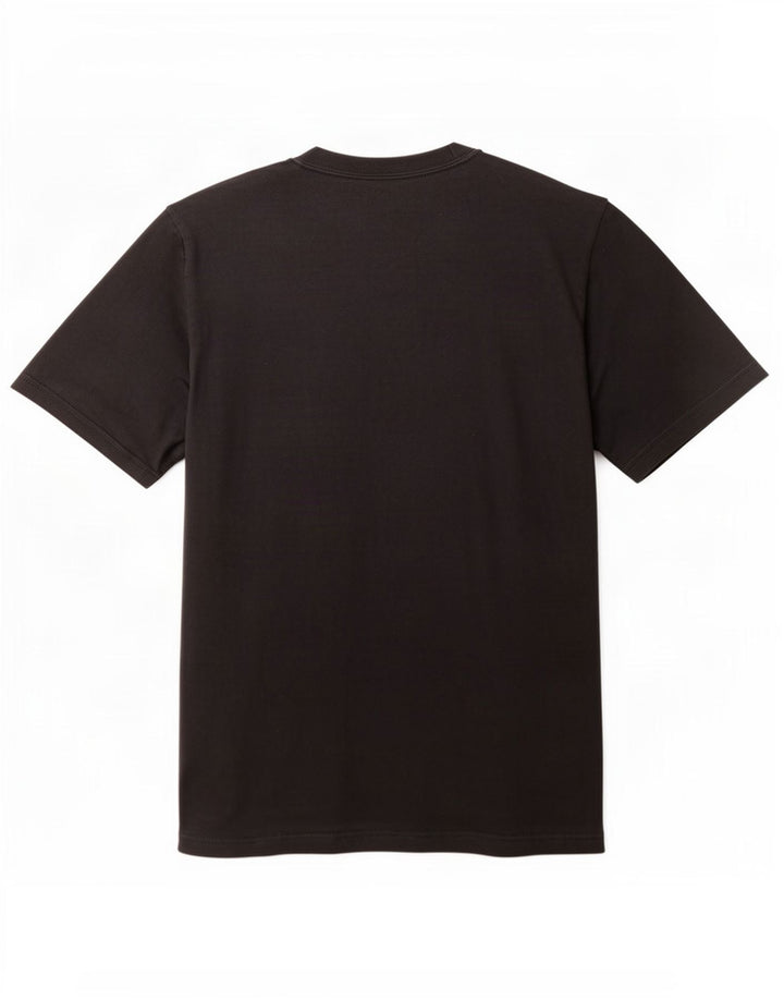 Nike Camiseta con gráfico de ajuste regular para hombre, talla pequeña, algodón negro