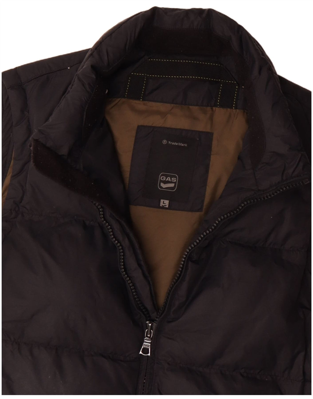 Chaleco acolchado para hombre Gas UK 40 Large Poliéster negro