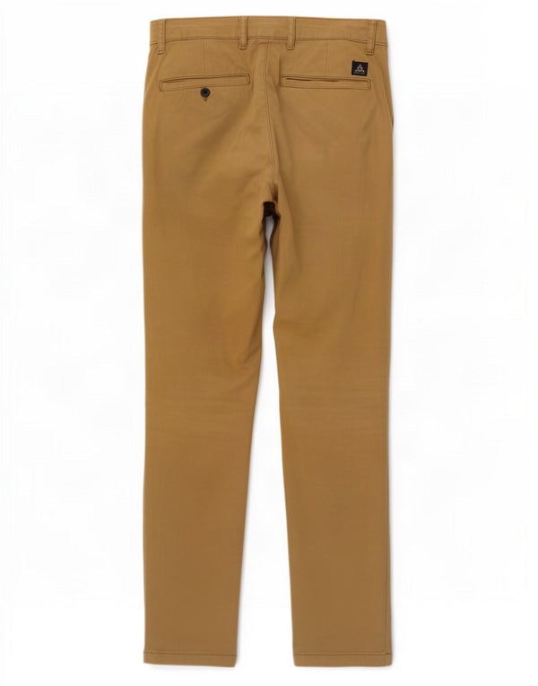 Zara Mens Slim Chino Trousers EU 38 Small W30 L30 Brown